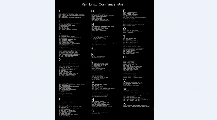 Kali Linux Commands Cheat Sheet 2016 Universe Hacker